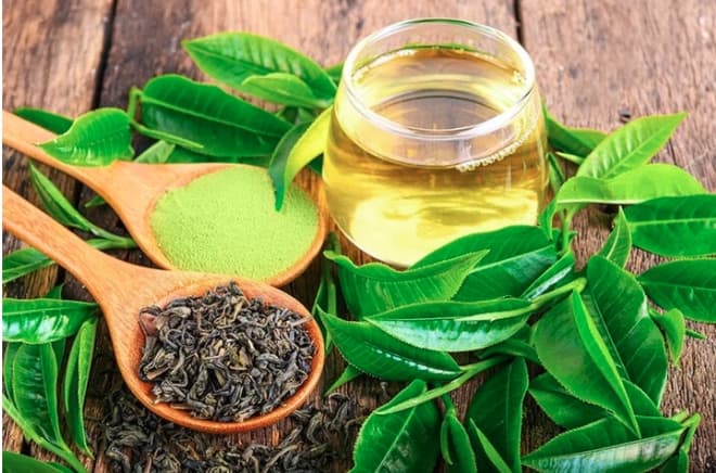 Trà xanh nguyên liệu thảo dược